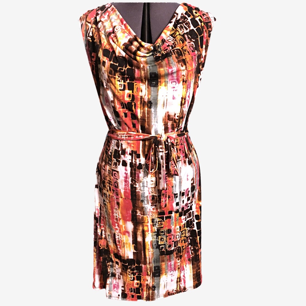 Abstract print dress